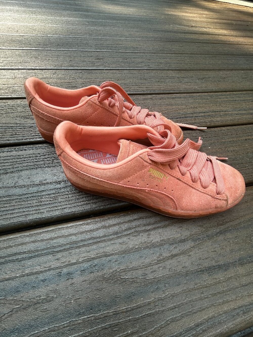 Kids Puma Suede Classic Mono Iced - Desert Rose (Size 4.5C)